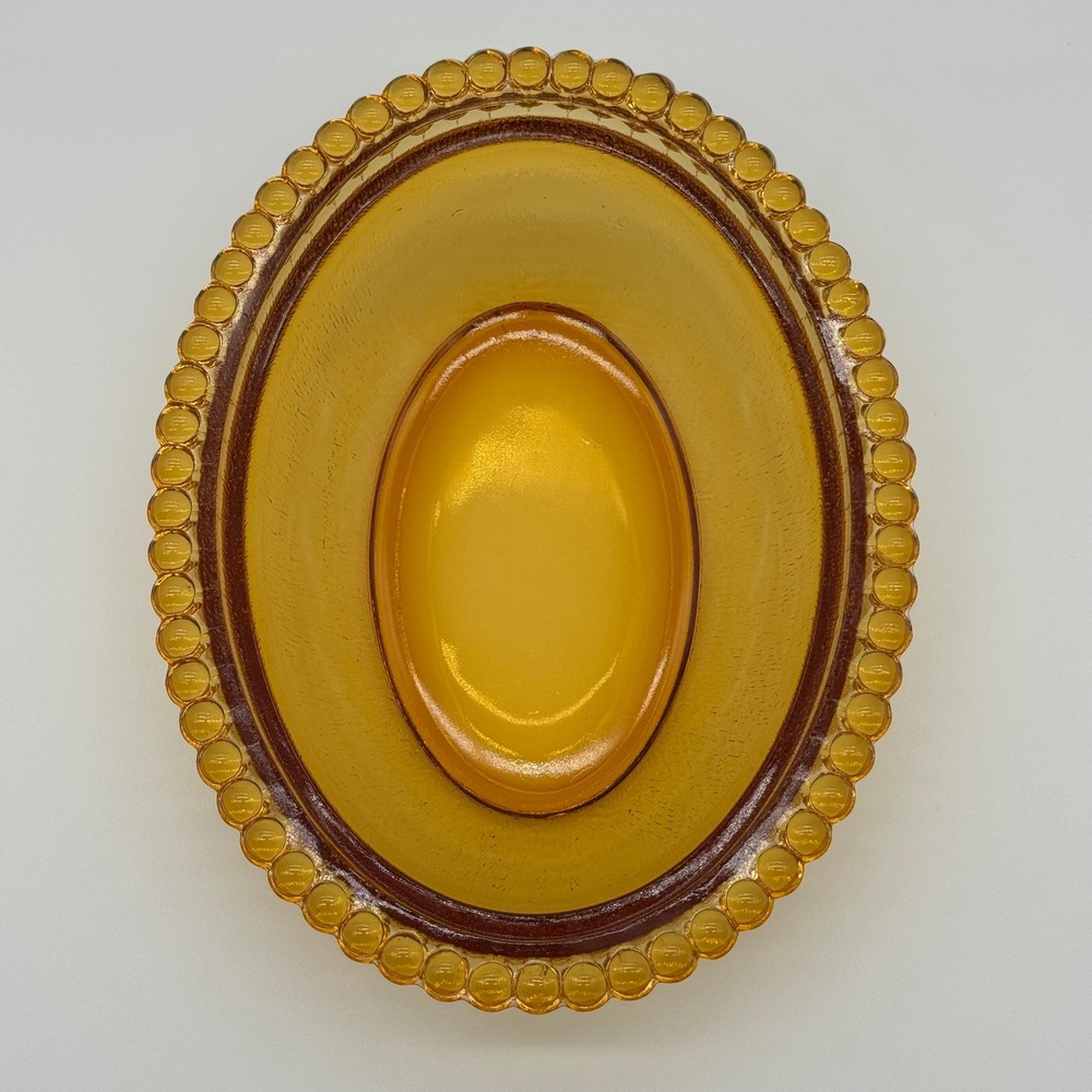 Amber Indiana Glass Hen on Nest Covered Dish Vintage Honey Brown - Picture 10 of 16